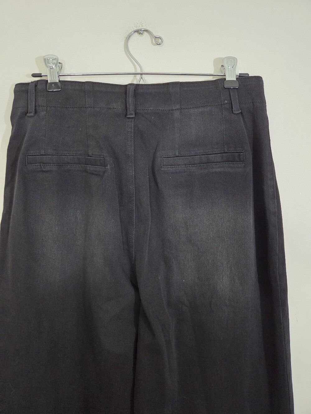 NWT Halara Flex High Waisted Washed Casual Wide Leg Jeans Black Size Medium - Picture 6 of 8